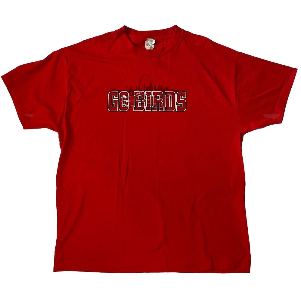 St. Louis Cardinals Go‎ Birds Big Time Fan Size XL Red Double Sided Graphic MLB